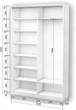 Шкаф-купе двухдверный Roko 120х242х45 см ДСП Белый (20200027184) - изображение 2