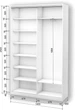 Шкаф-купе двухдверный Roko 140х242х45 см ДСП Белый (20200027209) - изображение 2