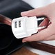 СЗУ USAMS T20 Dual USB Round Travel Charger (EU)+U35 Micro USB cable Белый - изображение 3