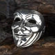 Перстень Win Маска Гая Фокса Guy Fawkes mask Розмір (21) 2,8х2,6х3,3 см Сталевий (25453) - зображення 1