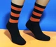 Носки Neseli Atlhetic полоски оранжевые , One size (37-43) - изображение 2