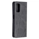 Чехол-книжка с кармашками UniCase Geometric Pattern для Xiaomi Redmi 9T - Black - изображение 3