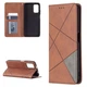 Чохол-книжка з кишеньками UniCase Geometric Pattern для Xiaomi Redmi 9T - Coffee - зображення 1