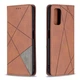 Чохол-книжка з кишеньками UniCase Geometric Pattern для Xiaomi Redmi 9T - Coffee - зображення 4