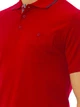 Поло LC Waikiki с синей полоской на воротнике и карманом на груди M Красная (LCW polo-1429-0) - изображение 4