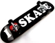 Скейтборд деревянный Scale Sports I love skate черно белый цвет - изображение 1
