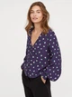Блуза H&M 0703033 S (58597S) Фиолетовый - изображение 1