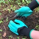 Перчатки садовые с когтями Garden Gloves для сада и огорода (09786) - изображение 3