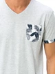 Мужская футболка LC Waikiki с цветным карманом и манжетами S Серая (LCW T-shirt -1455) - изображение 4