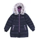 Зимнее стеганное пальто NANO F19M1252-Black_Dustlilac темно-серый с сиреневым 130 - 138 см (F19M1252-Black_Dustlilac-8) - изображение 1