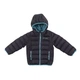 Стьобана куртка NANO F18M1250-Black чорний з бірюзовим 90 - 98 см (F18M1250-Black-2) - зображення 1