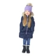Зимнее стеганное пальто NANO F20M1252-Navyblue фиолетовый 122 - 132 см (F20M1252-Navyblue-7) - изображение 3