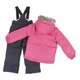 Зимовий термокомплект Peluche&Tartine F18M64EF-Candyberries_Deepgray рожевий 96 - 104 см (F18M64EF-Candyberries_Deepgray-3) - зображення 2