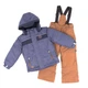 Зимовий термокомплект Peluche&Tartine F18M61EG-Dustblue_Goldenbrown димчастий 130 - 138 см (F18M61EG-Dustblue_Goldenbrown-8) - зображення 1