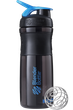 Спортивная бутылка-шейкер Blender Bottle SportMixer 820 ml Black/Cyan - изображение 1