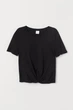 Топ H&M XS черный 9077330270 - изображение 1