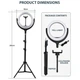 Кольцевая лампа селфи кольцо REMAX LIFE Tripod Beauty Fill Light RL-LT17|360°, 80-200cm|. &nbsp;White - изображение 3