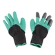 Садовые прочные водонепроницаемые перчатки Garden Genie Gloves с когтями Черно-бирюзовые (D-2019090359) - изображение 4