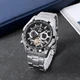 Чоловічий наручний годинник Forsining 340 Silver-Black - зображення 5