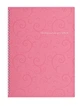 Записная книга коледж-блок Buromax Barocco A4 80 л клетка на пружине розовый (BM.2446-610) - изображение 2