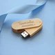 10 USB флешек деревянные поворотные на 8Гб LSite с гравировкой вашего логотипа или текста (D3BRWN) - изображение 2