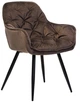 Стул для кухни и гостиной Vetro Mebel M-65 Коричневый (M-65-brown-velvet/ black) - изображение 1