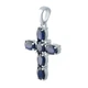Серебряный крестик с сапфиром 0.6ct (1966662) - изображение 4