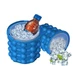 Форма для заморозки льда Ice Cube Maker двухкамерная с крышкой - изображение 3