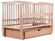 Кровать Babyroom Еліт маятник, ящик, откидной бок DEMYO-5 бук светлый (натуральный) - изображение 1