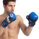 Перчатки гибридные кожаные для единоборств Twins 0275 размер 12 унций Blue-Black - изображение 5