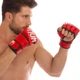 Перчатки кожанные для смешанных единоборств MMA, самбо, джиу-джитсу, карате VENUM VN-0014 размер M красный - изображение 2