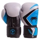 Перчатки для бокса и единоборств VENUM CONTENDER Pro кожаные 8202 Grey-Black-Blue 12 унций - изображение 1