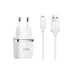 Адаптер мережевий зарядний пристрій Hoco Lightning cable C12 2USB 2.4а Білий - зображення 1