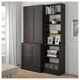 Стелаж IKEA (ІКЕА) HAVSTA 142х212х47см темно-коричневий (192.751.36) - зображення 2