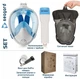 Маска для плавания Seagard Easybreath-II полнолицевая для дайвинга с креплением для камеры S / M Синий (SUN1008) - изображение 6