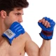 Снарядные перчатки шингарты кожаные Everlast Heroe 01044 Blue размер M - изображение 5