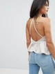 Повседневный топ с баской и баской ASOS ASV230720-27 L (82573L) Бежевый - изображение 2
