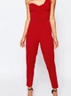 Трикотажный комбинезон на одно плечо ASOS AV010720-7 S (81507S) Красный - изображение 4