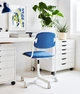 Обертовий стілець IKEA ORFJALL Біло-синій (493.030.34) - зображення 5
