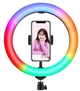 Светодиодная LED лампа MJ20 RGB 15 цветов Soft Ring Light 20 см + Студийный штатив Stend 210 см - изображение 2