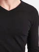 Чоловічий реглан LС Waikiki з V-подібним вирізом S Чорний (LCWKnitwear-1526-0) - зображення 4