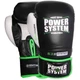 Боксерські рукавички PowerSystem PS 5004 Impact чорно-зелений 10 унцій - зображення 1