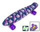 Скейт Penny Board 22" Print "Орхідея" на LED колесах - зображення 1