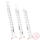 Лестница INTERTOOL LT-0312 алюминиевая 3-х секционная универсальная раскладная 3x12 ступ. 7,89 м - изображение 3