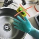 Силиконовые перчатки для уборки и мытья посуды Magic Silicone Gloves Бирюзовые HMD 91-8722182 - изображение 4