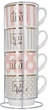 Набор чашек на металлической подставке Limited Edition GLAM 4х345 мл - изображение 2