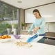 Пылесос аккумуляторный BLACK+DECKER WDA315J + Зарядное устройство + Настенное крепление для пылесоса + Резиновая насадка для сбора жидкости - изображение 6