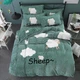 Плюшевое постельное белье микрофибра Homytex Евро размер Sheep - изображение 1