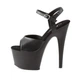 Босоножки-стрипы Pleaser ADO709 38 Черные - изображение 3