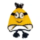 Шапка з вушками дитяча Animals Міньйон Minion Kathmandu Ручна робота 100% вовна яка 42-44 см Жовтий (22907) - зображення 2